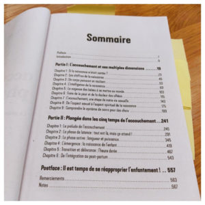 sommaire accouchement physio Floriane STAUFFER